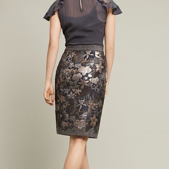 Anthropologie Gilded Garden Skirt, Hemand & Nandita, size 6 - Picture 4 of 10